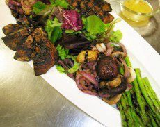 Asian Grilled Mushroom and Asparagus Salad