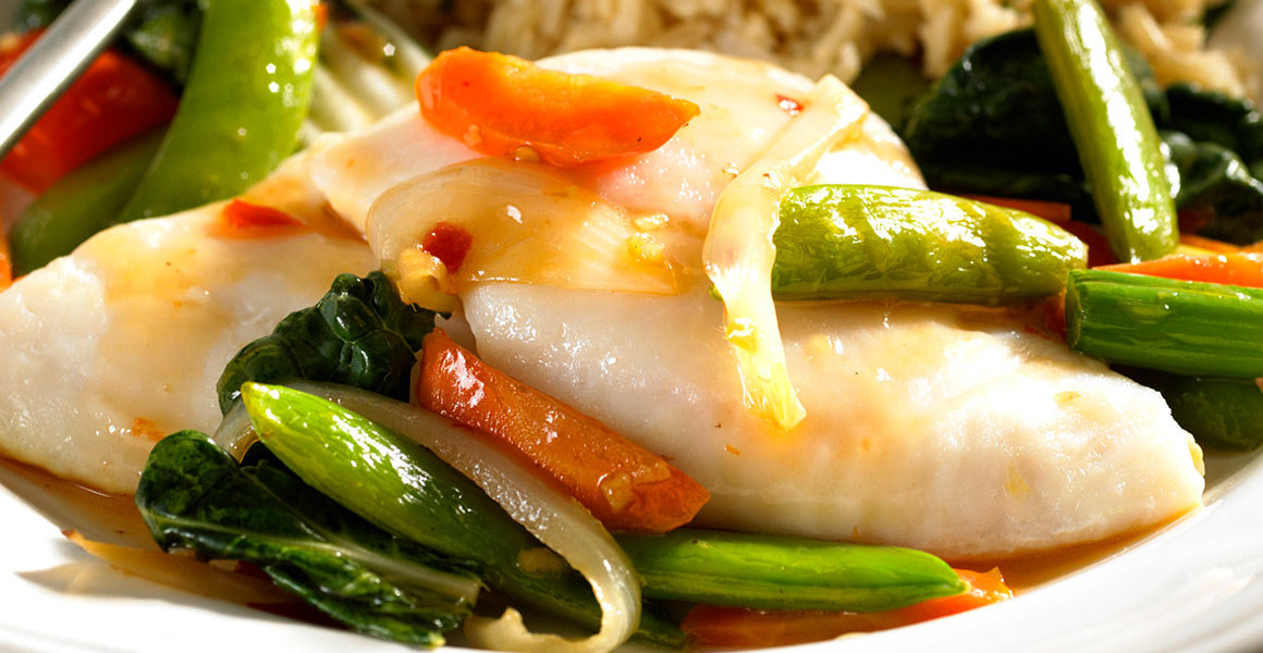 Basa Fish & Sweet-Chili Vegetables