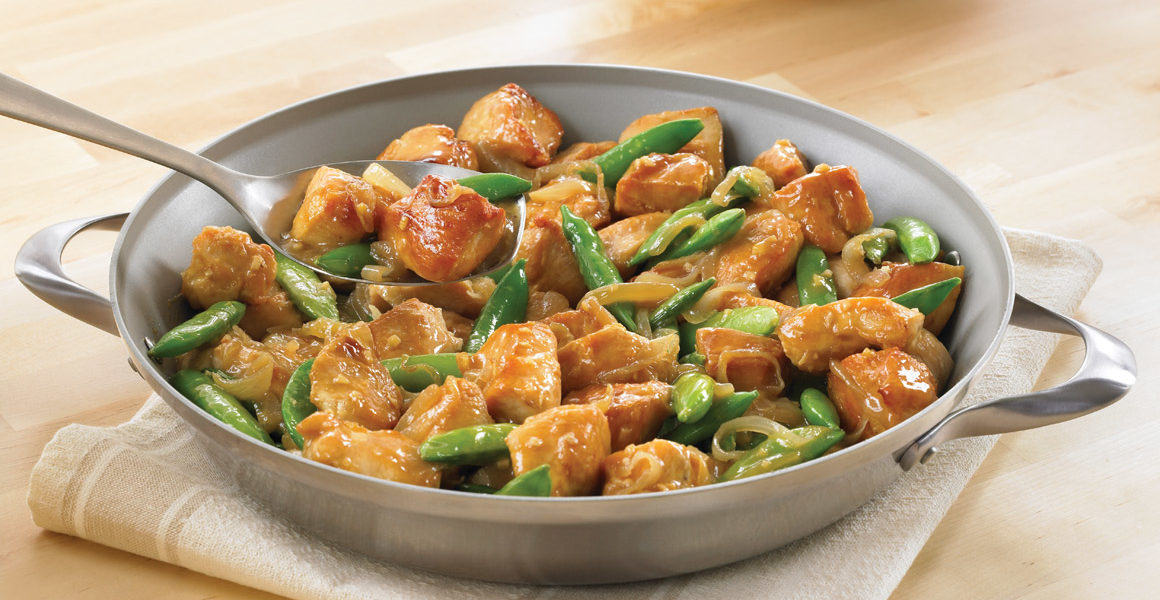 Ginger Chicken and Sugar Snap Pea Stir-Fry