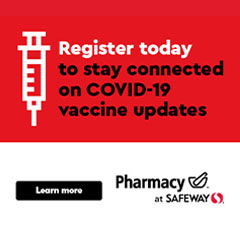 Text Reading 'Register today to stay connected on Covid-19 vaccine updates. 'Register today' from the button given below.'