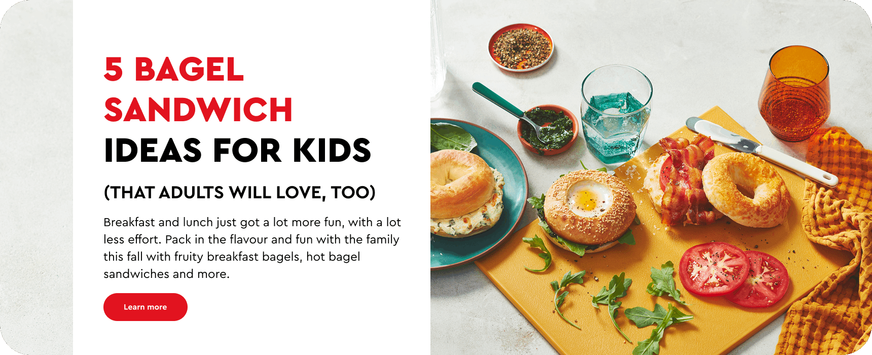 5 bagel sandwich ideas for kids