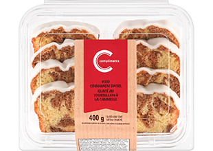 Package of cinnamon swirl cake