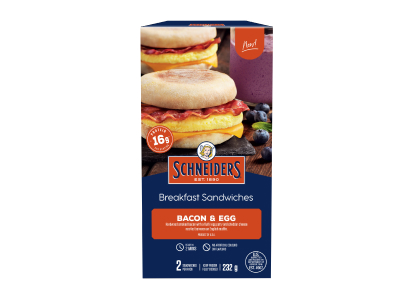 Schneiders® Bacon & Egg Breakfast Sandwiches